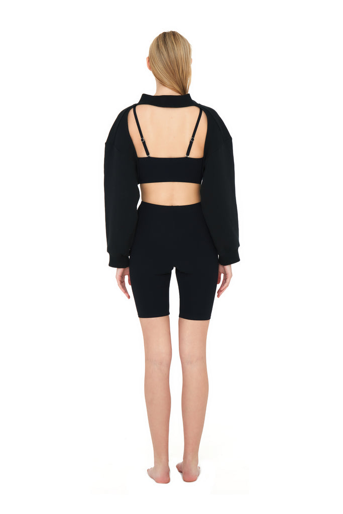 FRENCH TERRY REVERSIBLE CROP TOP